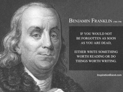 Benjamin-Franklin-Not Be Forgotten- Copy